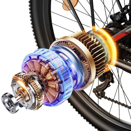 FENGQS Q8 Elektrofahrrad, 750-W-Motor, 48 V, 17,5 Ah, 50 km/h