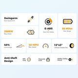 Ausom L2 Max E-Scooter, 2*1000W Motor, 48V 20,8Ah