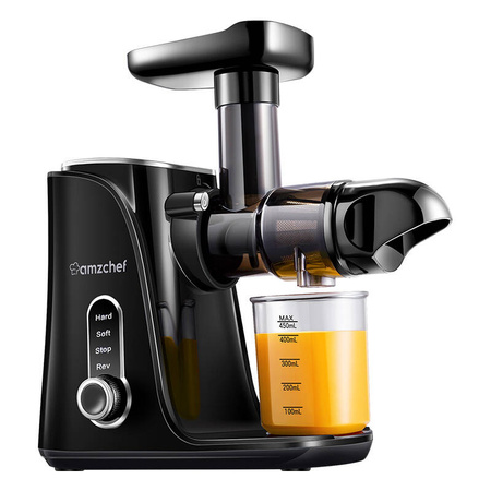 AMZCHEF GM3001-BK Entsafter mit langsamer Geschwindigkeit