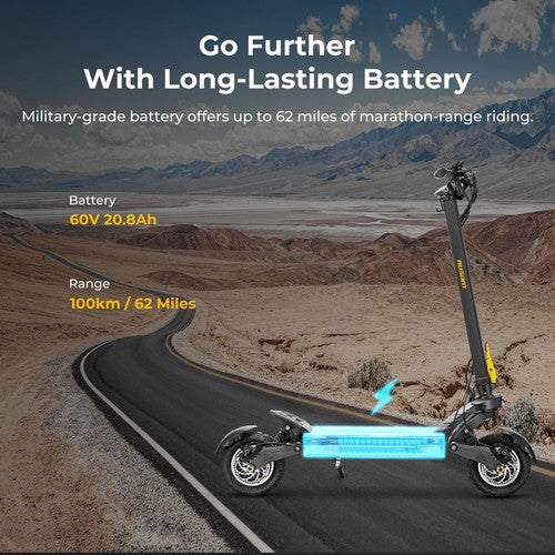 Ausom F1 Max Elektroscooter, 2*1400W Motor, 60V 20,8Ah