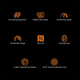 Kugoo LX10+ E-Scooter, 2*1400W Motor, 60V 20,8Ah