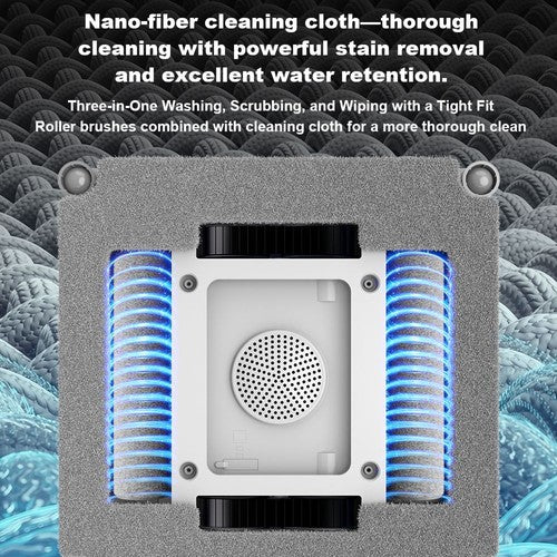 Liectroux S9 Fensterreinigungsroboter, Doppelwalzenbürsten, 6-Wege-Wasserspray, 9000 Pa
