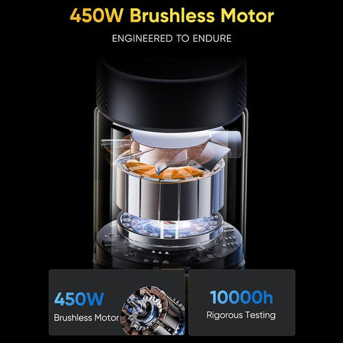 Vactidy V12 Akku-Staubsauger, 50.000 Pa Saugkraft, 450 W