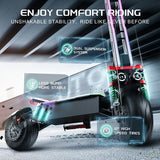 FENGQS GT9 E-Scooter, 3500W*2 Motor, 60V 38Ah