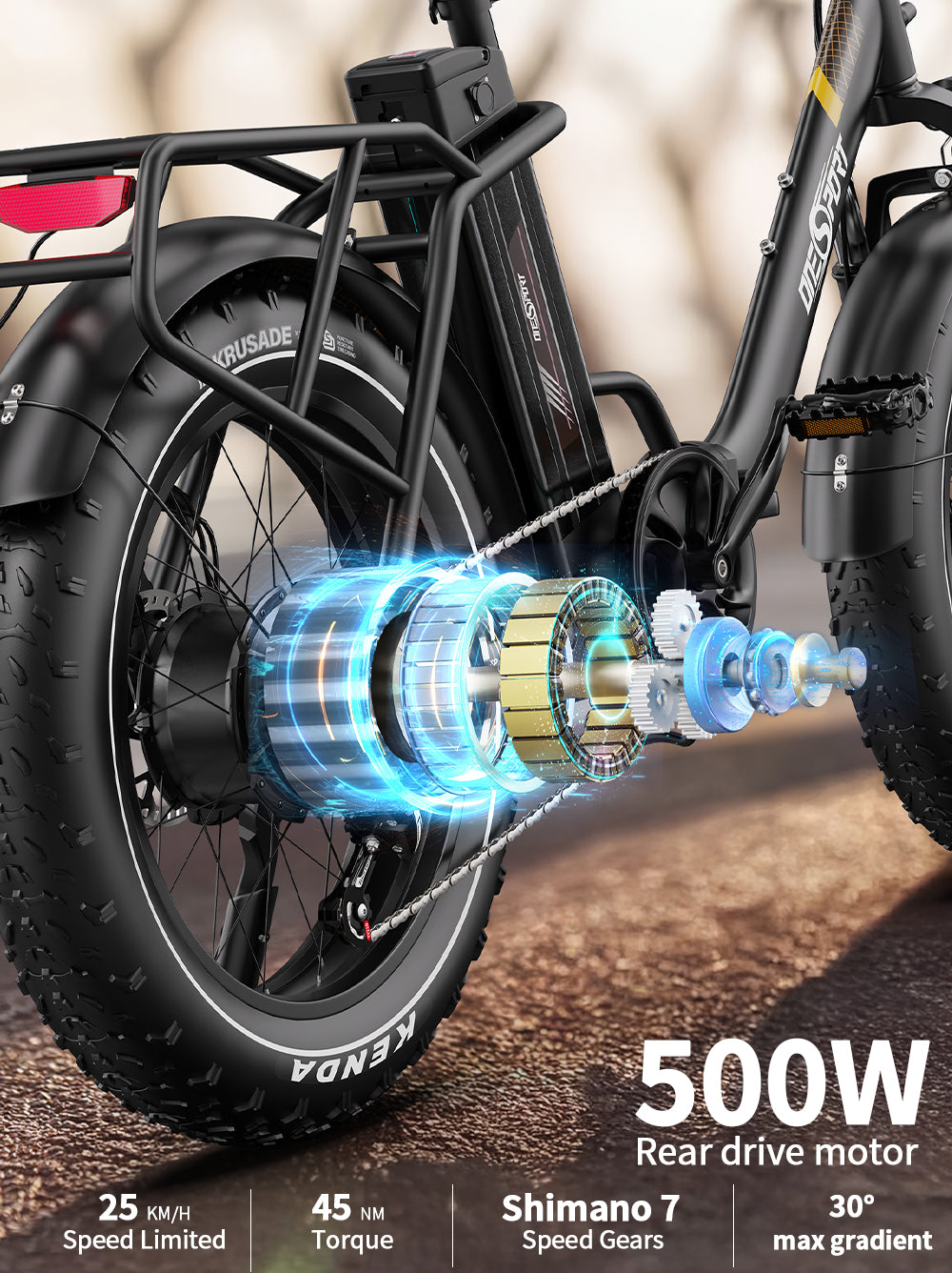 Onesport OT16 Max Faltbares Elektrofahrrad