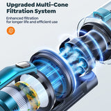 Buture VC60 Kabelloser Staubsauger, 450 W, 38 kPa