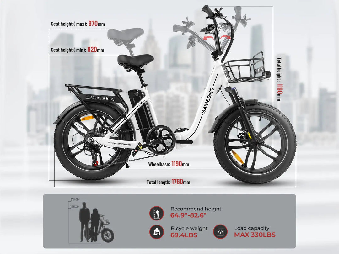 C05 Pro Step-Through-Klapp-Elektrofahrrad