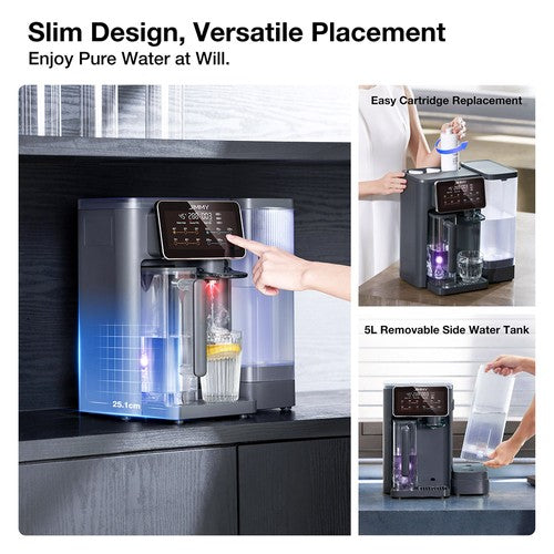 JIMMY R9 Tischwasserfilter mit Umkehrosmose, 3 Sekunden Sofortheizung