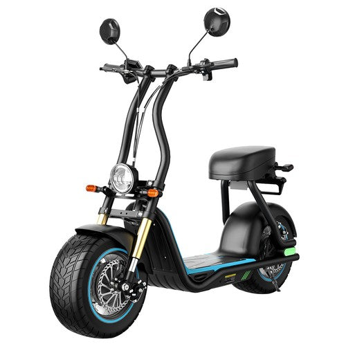 Honeywhale M5 Max E-Scooter mit Sitz, 14″ Gummi-Luftreifen, 1000 W