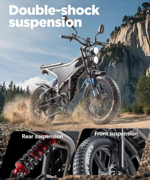 RANDRIDE DM711 Elektrofahrrad 1000W*2 Motor, 48V 20Ah