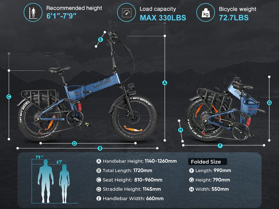 Samebike RS-A02 Pro Elektrofahrrad Offroad