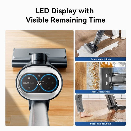 Proscenic F20A Akku-Staubsauger, LED-Bildschirm, Selbstreinigung und Lufttrocknung