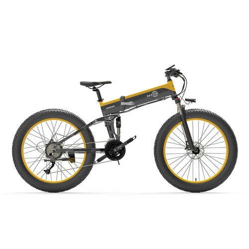 Bezior X1500 Fat Tire Faltbares elektrisches Mountainbike 12,8 Ah Batterie BMS 1500 W