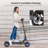 Ausom L1 Elektroscooter, 800-W-Motor, 48 V 15,6 Ah