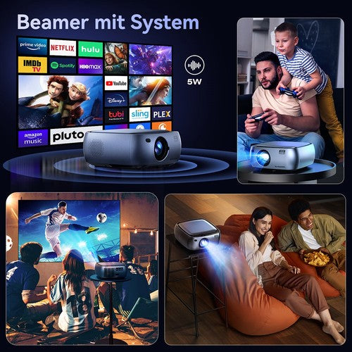 SUREWHEEL K10 Projektor Native 1080P