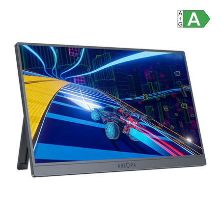 Tragbarer 16,1-Zoll-Monitor Arzopa Z1FC, silbergrau