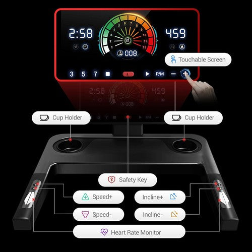 ROBORE L20 Laufband, 3,5 PS bürstenloser Motor, 15 % einstellbare Steigung, 14 km/h