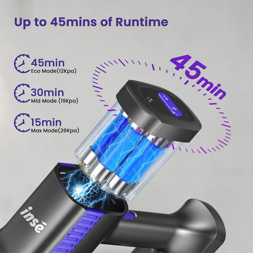 INSE S7P Akku-Staubsauger 26 kPa