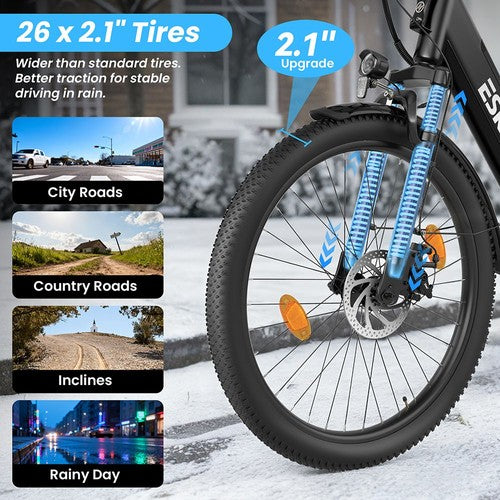 ESKUTE C100 PLUS Elektrofahrrad, 250-W-Motor, 36 V 13 Ah