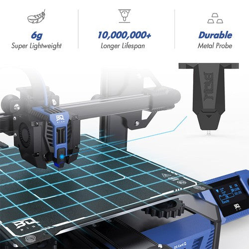 BIQU Hurakan 3D-Drucker, Klipper-Firmware, automatische Nivellierung, integrierte Mikrosonde