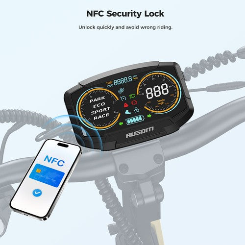 Ausom L2 Elektro-scooter, 800-W-Motor, 48 V 15,6 Ah