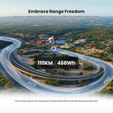 Tourol MA1 Elektrofahrrad, 250-W-Mittelmotor 36 V 13 Ah