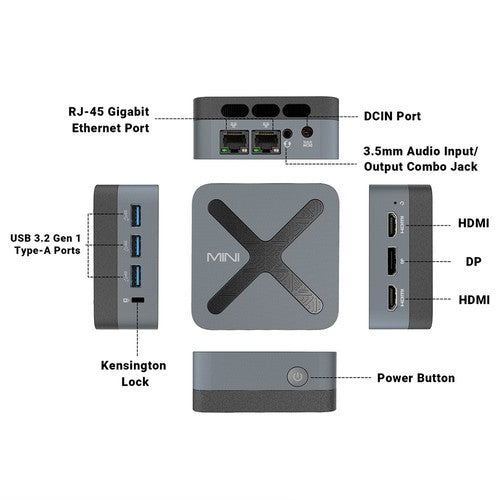 MINIX NEO Z97 Mini-PC, Intel N97 4 Kerne, max. 3,6 GHz, 12 GB LPDDR5X RAM, 512 GB SSD
