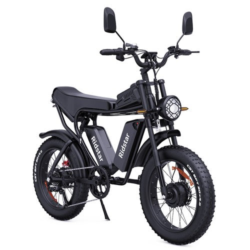 Ridstar Q20 Pro Offroad-Elektrofahrrad, 1000W*2 Motor, 52V 20AH Dual-Akku