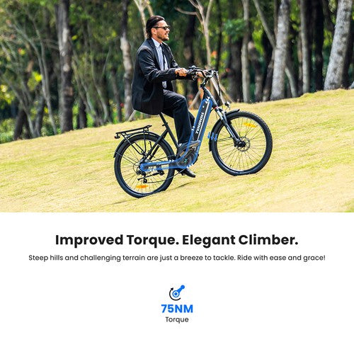 Tourol MA1 Elektrofahrrad, 250-W-Mittelmotor 36 V 13 Ah