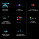 KTC H27S17 27 Zoll 1500R Curved Gaming-Monitor QHD 2560x1440 16:9 ELED 180Hz