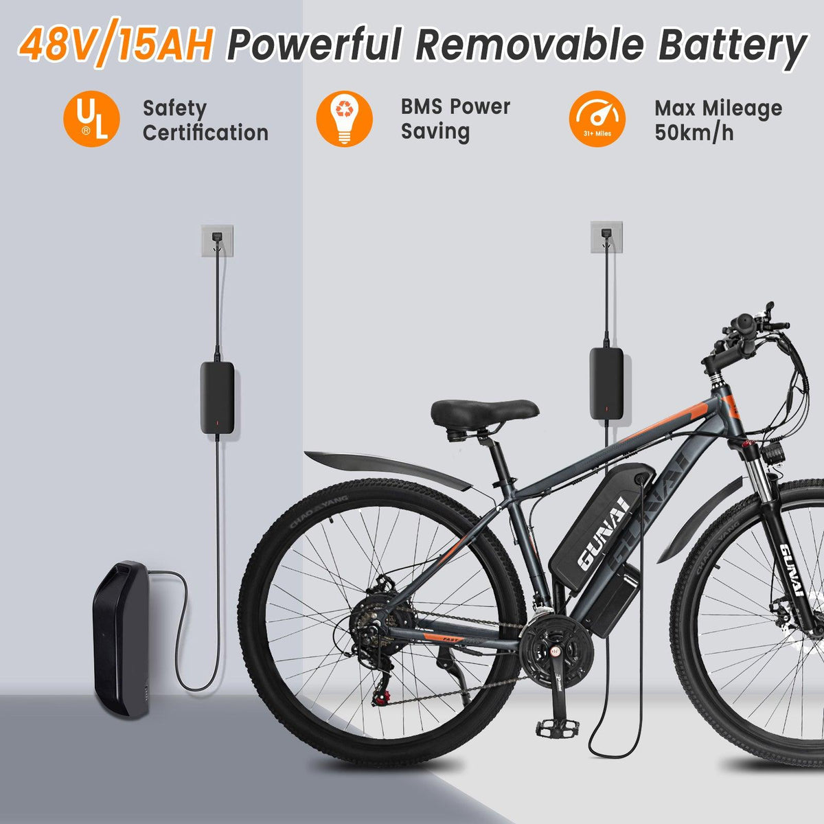 GUNAI GN29 750W 29 Zoll Elektro-Mountainbike