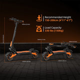 Kugoo LX10+ E-Scooter, 2*1400W Motor, 60V 20,8Ah