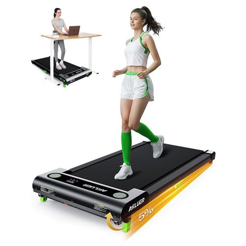 Akluer 480L-A Walking Pad mit Steigung, 2,5 PS Untertisch-Laufband mit Fernbedienung