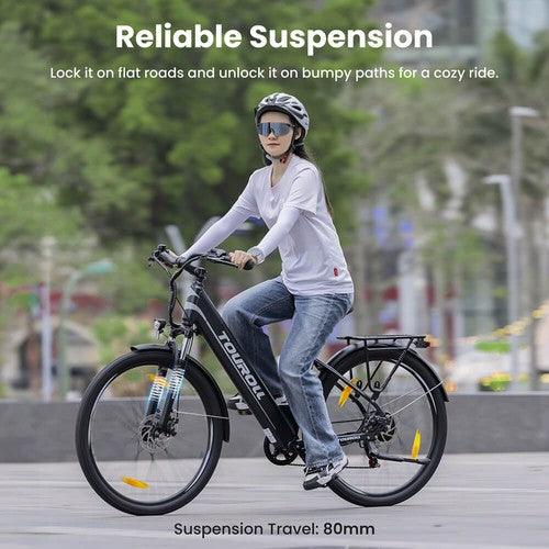 Touroll J1 ST 27,5 Zoll Elektrofahrrad mit 250W Motor 36V 15,6Ah