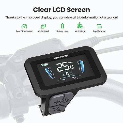 Touroll J1 Pro Elektrofahrrad, 250-W-Motor, 36 V 15,6 Ah