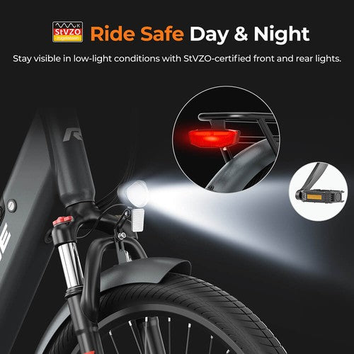 Foride Roamer 1 Step-Thru Elektrofahrrad 250W Motor 36V 13Ah