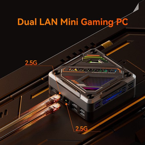 AOOSTAR GOD88 Mini-PC, AMD Ryzen 7 8845HS 8 Core Max 5,1 GHz, 32 GB DDR5 RAM 1 TB SSD