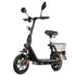TWOFISH M5 PRO-E Elektro-Scooter mit Sitz und hinterem Korb, 500 W