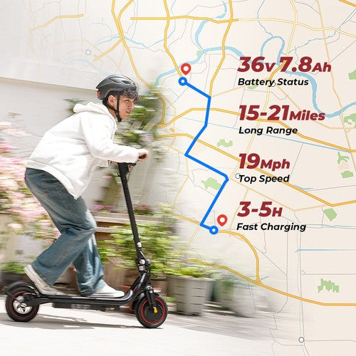 iScooter W5 Elektroscooter, 350-W-Motor, 36 V 7,8 Ah