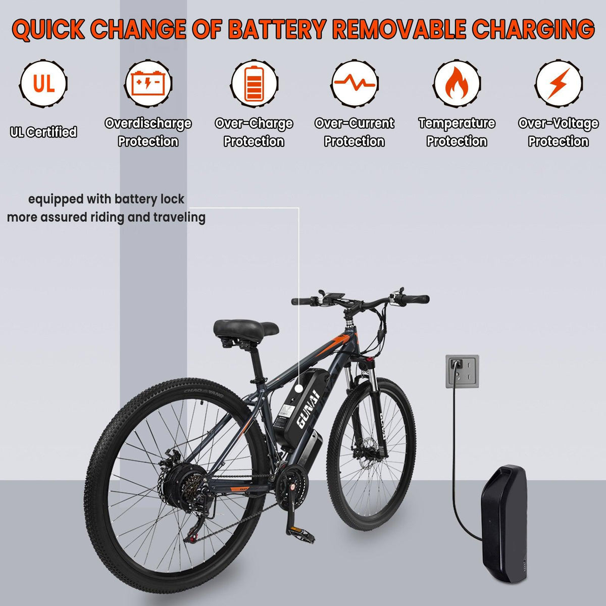GUNAI GN29 750W 29 Zoll Elektro-Mountainbike