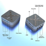 MINIX NEO Z97 Mini-PC, Intel N97 4 Kerne, max. 3,6 GHz, 12 GB LPDDR5X RAM, 512 GB SSD