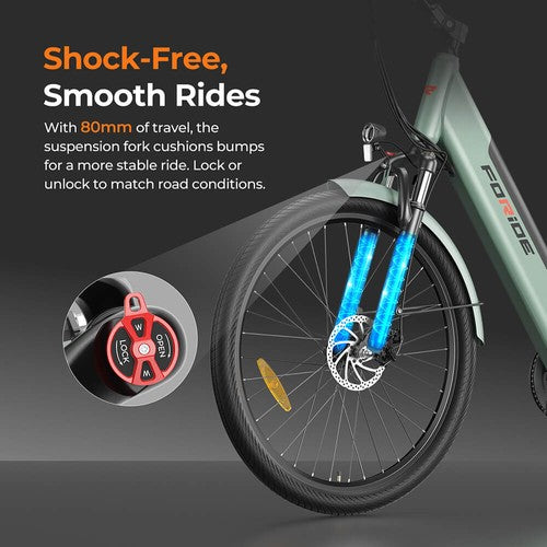 Foride Roamer 1 Step-Thru Elektrofahrrad 250W Motor 36V 13Ah