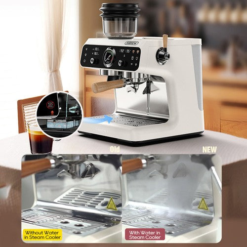 HiBREW H7B Espressomaschine, Dual-Heizsystem, 58-mm-Siebträger