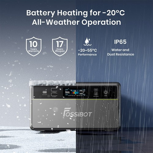 FOSSiBOT FBP1200 Tragbare Powerstation + Erweiterungsakku
