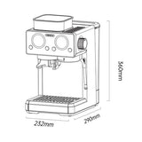 HiBREW H20 All-in-One Kaffeemaschine mit eingebautem Mahlwerk und dualer Heiß- und Kaltbrühung
