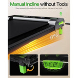 Akluer 480L-A Walking Pad mit Steigung, 2,5 PS Untertisch-Laufband mit Fernbedienung