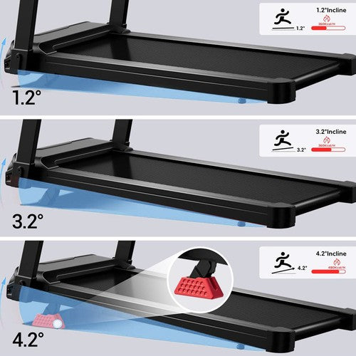 ROBORE L20 Laufband, 3,5 PS bürstenloser Motor, 15 % einstellbare Steigung, 14 km/h