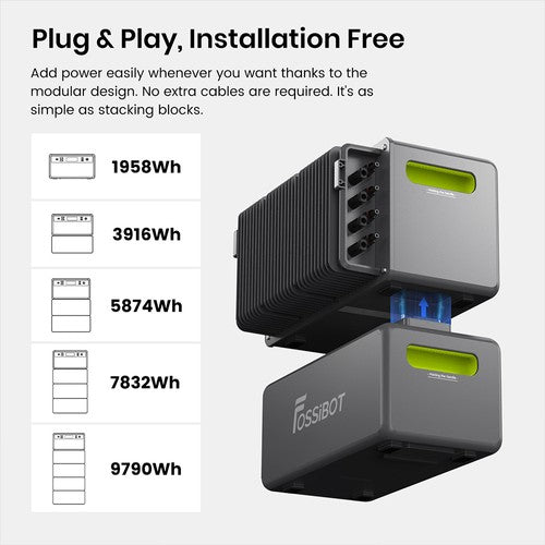 FOSSiBOT FBP1200 Tragbare Powerstation + Erweiterungsakku