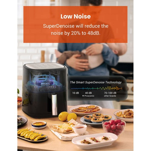 Proscenic T22 Smart Elektrische Heißluftfritteuse/Ölfrei/Antihaft-Pfanne/5L