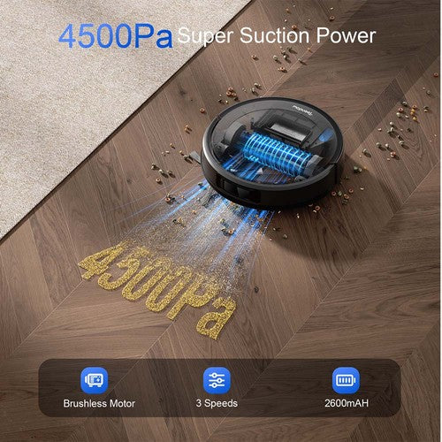 Teendow D10S MAX 2-in-1-Roboterstaubsauger und Wischmopp mit automatischer Absaugstation, 4500 Pa